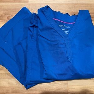 Helping Hands Royal Blue Scrub Set